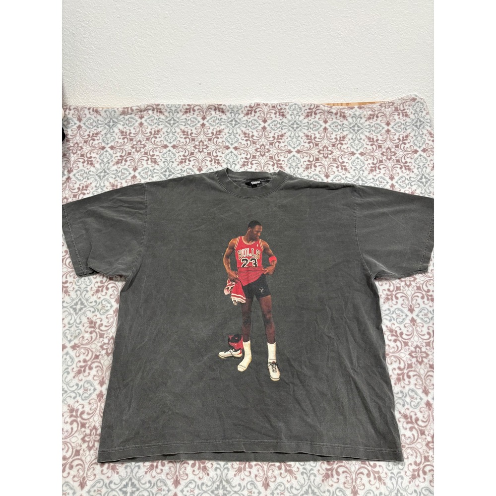 Dead Fresh Crew Michael Jordan Chicago Bulls Graphic T-Shirt Faded Black 2X